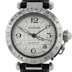 Cartier Stainless steel Pasha C Automatic Wristwatch Ref 2377