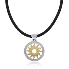 Bvlgari Tondo Sun Leather Necklace