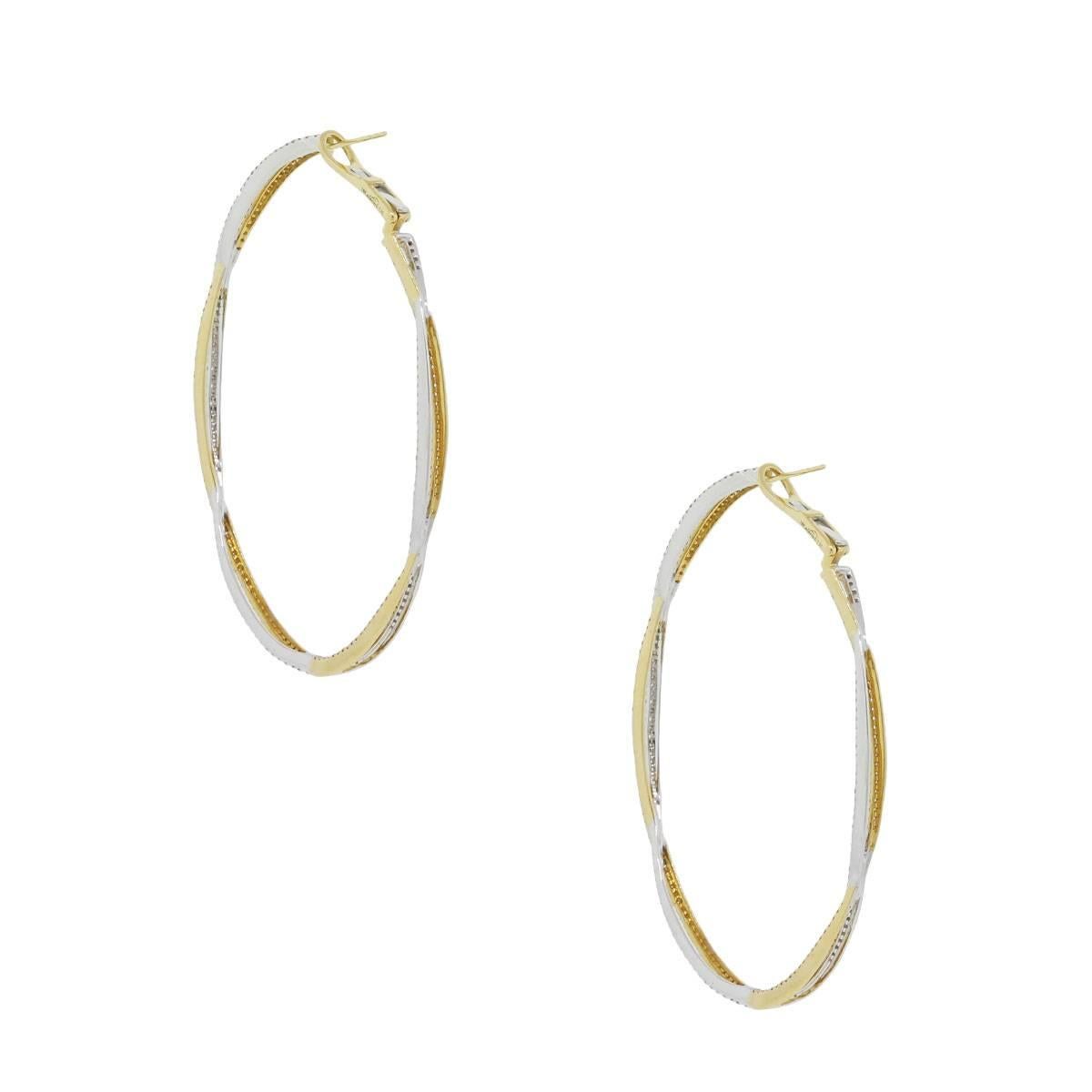 infinity diamond hoop earrings