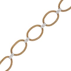 Diamond Woven Link Bracelet