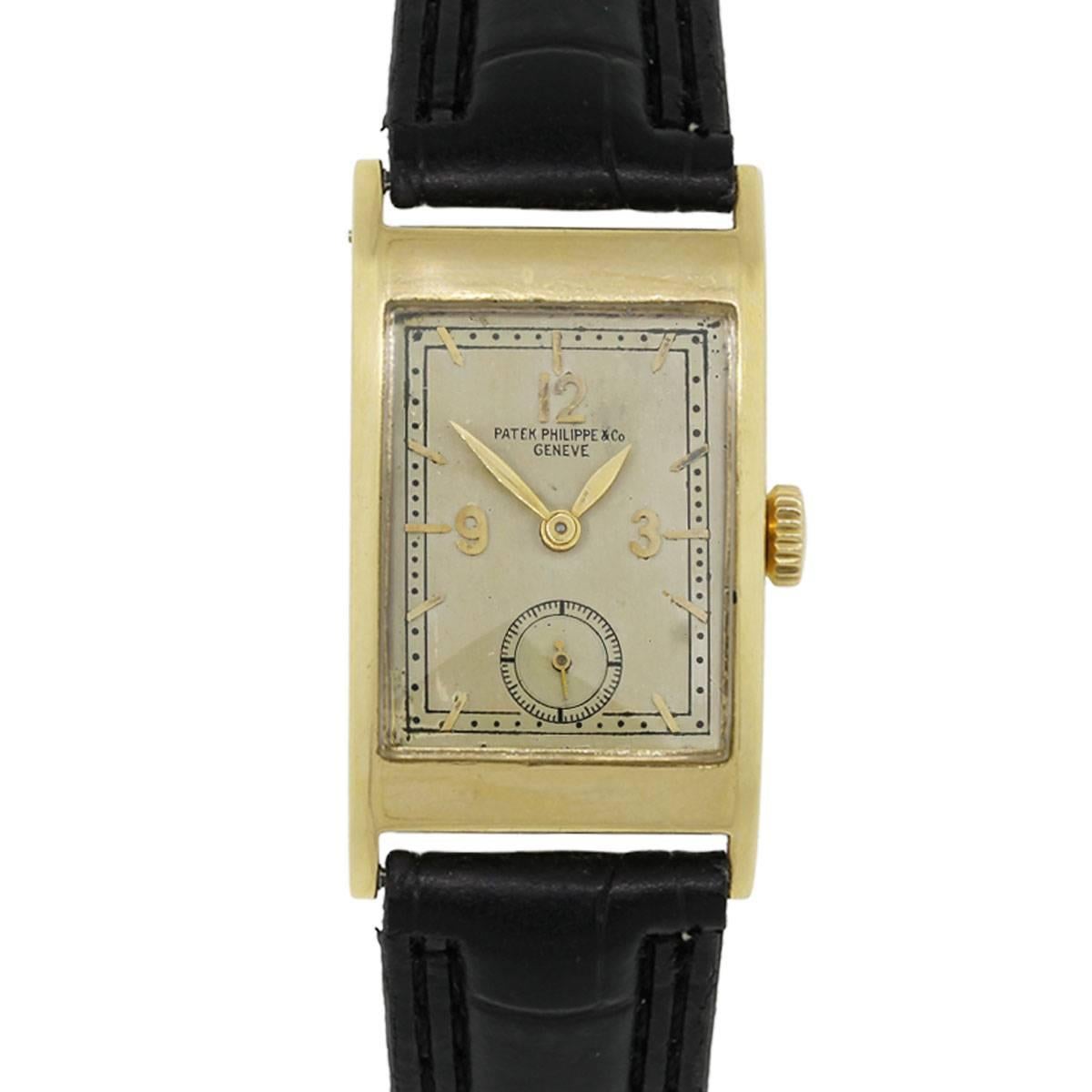 Patek Philippe yellow gold Vintage Subdial Manual Wristwatch