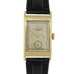 Patek Philippe yellow gold Antique Subdial Manual Wristwatch
