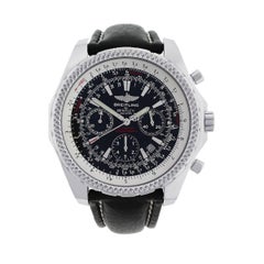 Breitling Stainless Steel Bentley Black Dial Automatic Wristwatch Ref A25362
