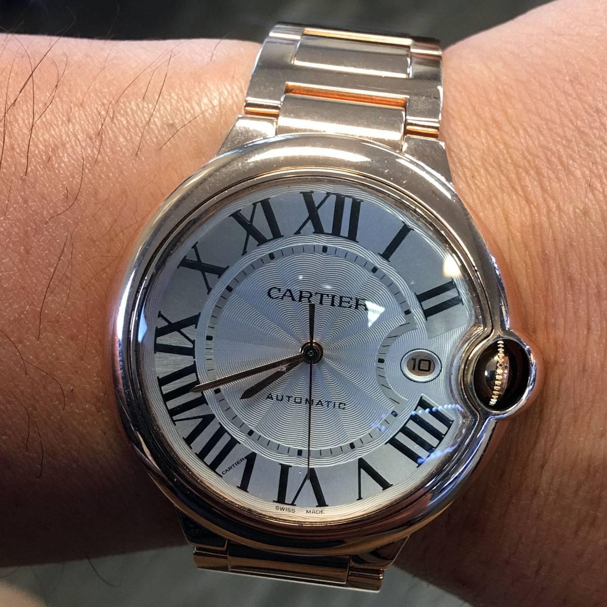 Cartier rose gold Ballon Bleu Automatic Wristwatch 2