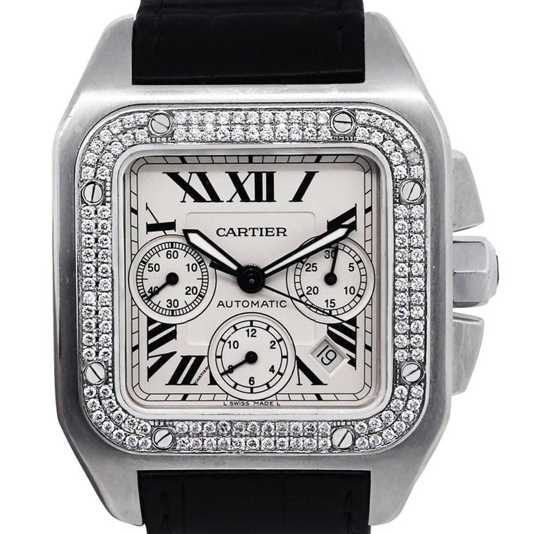 Cartier Santos Xl Diamond Watch | rededuct.com