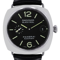 Panerai Stainless steel Radiomir Black Dial Automatic Wristwatch Ref PAM287 