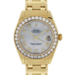 Rolex Ladies Yellow gold Datejust Masterpiece Midsize Automatic Wristwatch