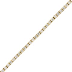 Thin Round Diamond Tennis Bracelet