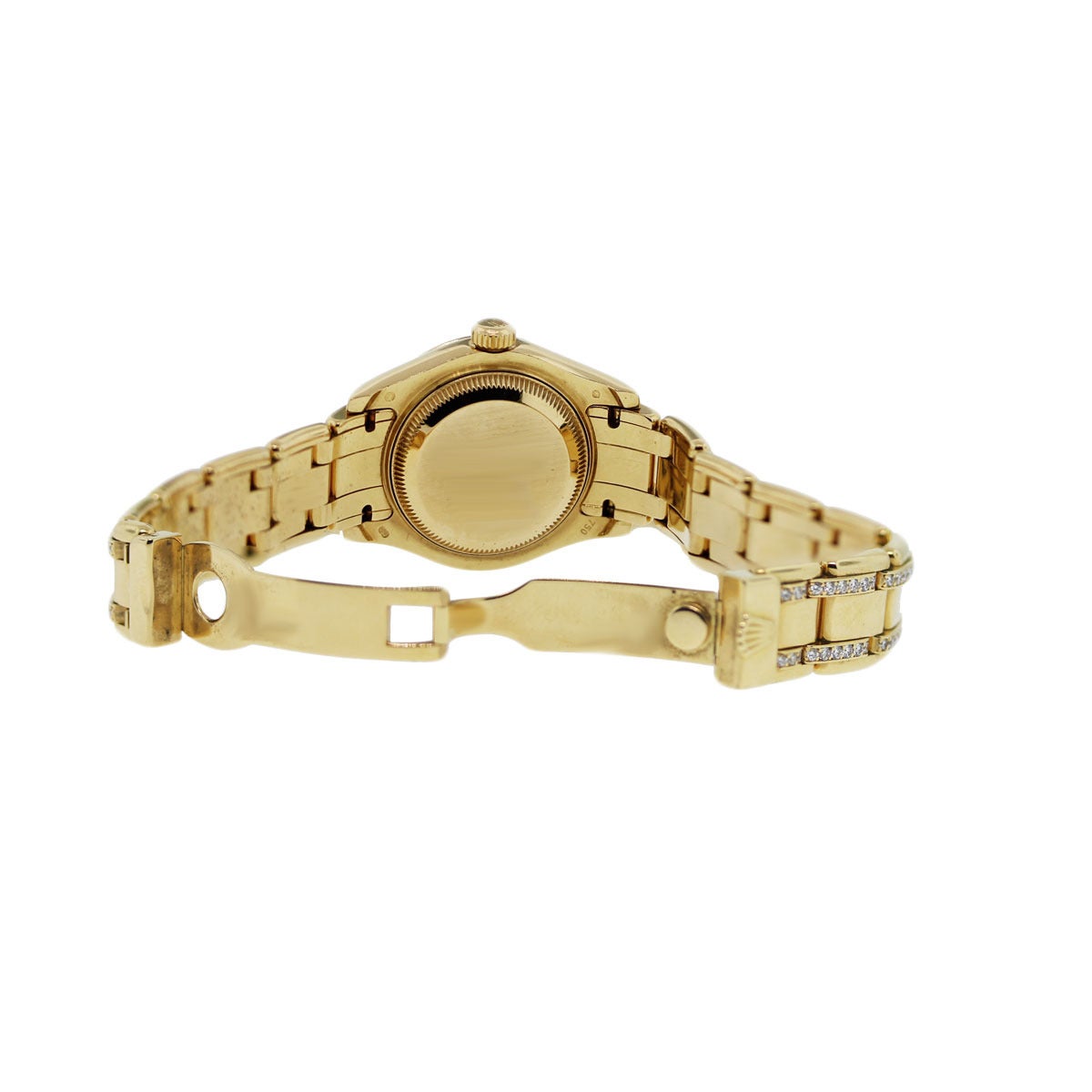 Rolex Ladies Yellow Gold Diamond Masterpiece Wristwatch Ref 80298 1