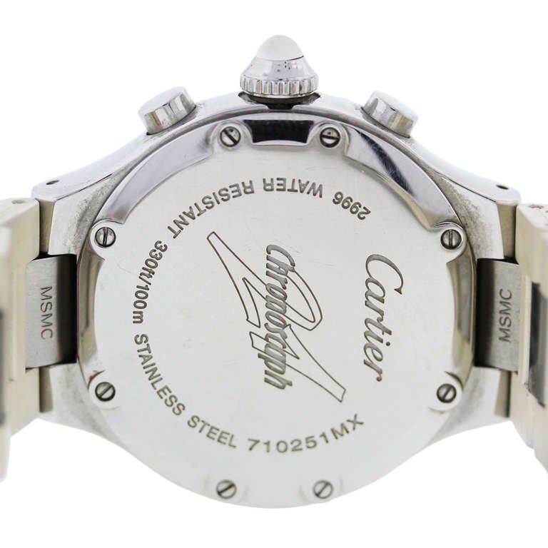 Women's Cartier Stainless Steel Chronoscraph 21 2996 Watch