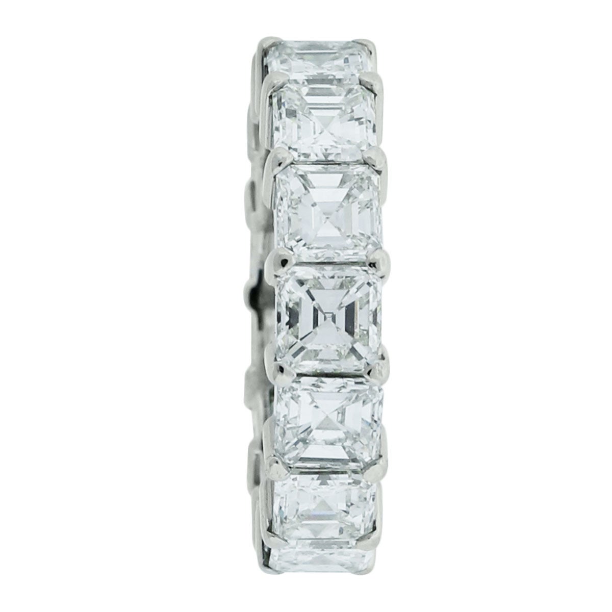 7 carat asscher cut diamond ring