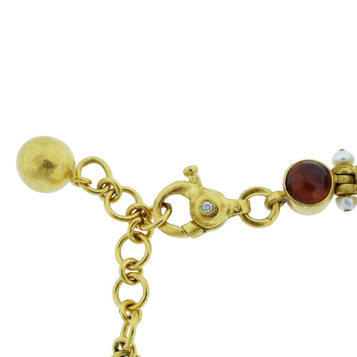Women's Gemstone Gold Bracelet and Necklace Set