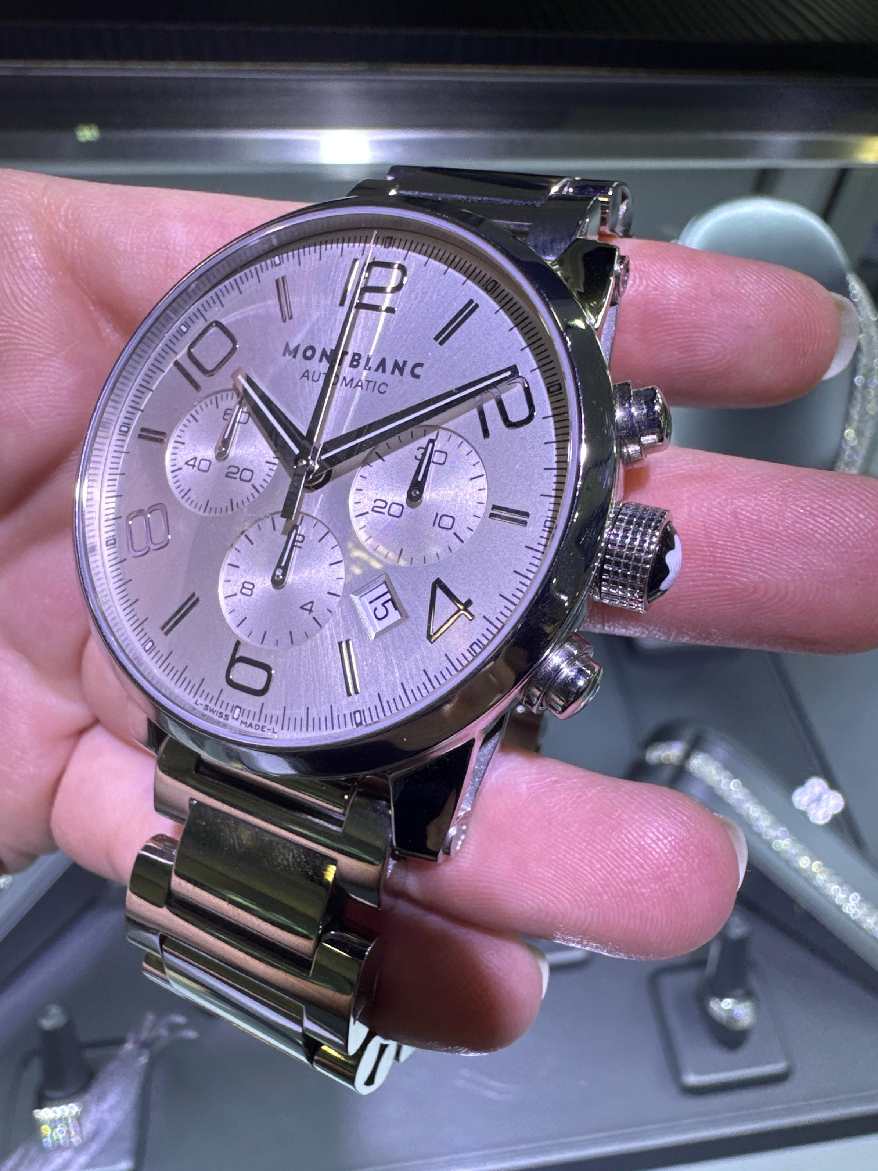 Mont Blanc Stainless Steel Timewalker Chronograph Automatic Wristwatch En Stock en venta 1
