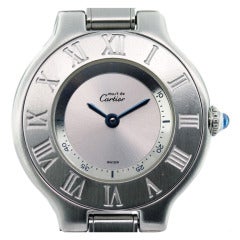 Vintage Cartier Stainless Steel Must de Cartier Ladies Watch