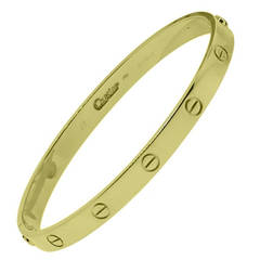 Cartier Gold LOVE Bangle Bracelet