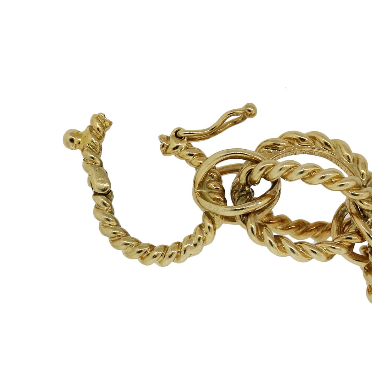 Women's Tiffany & Co. Schlumberger Gold Rope Link Bracelet