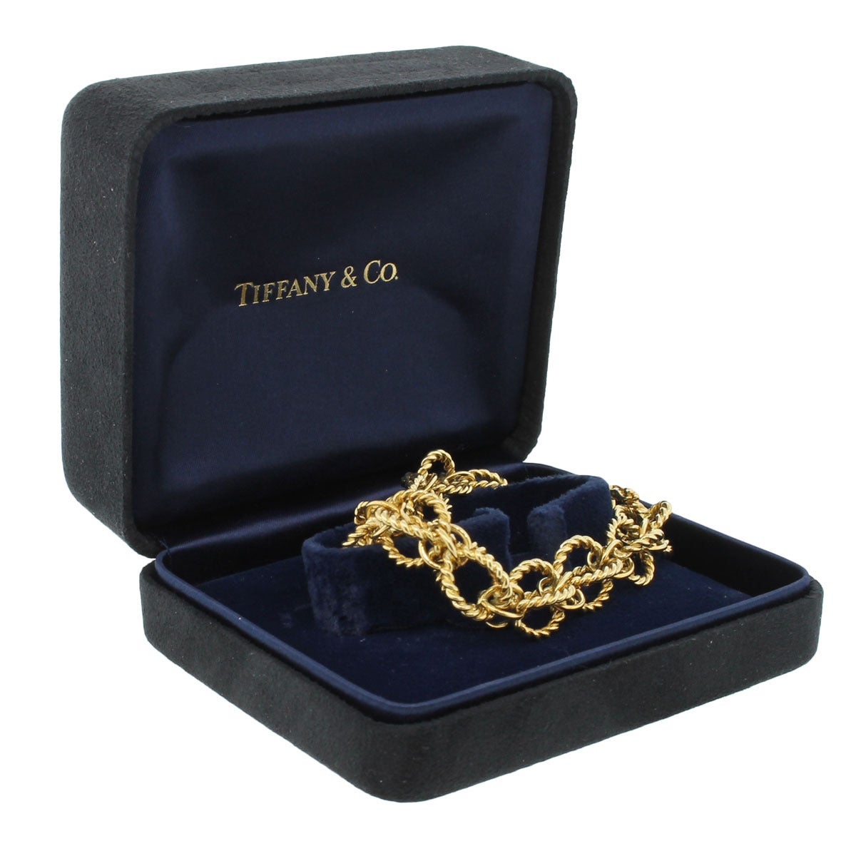 Tiffany & Co. Schlumberger Gold Rope Link Bracelet 2
