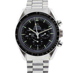 Vintage Omega Stainless Steel Speedmaster First Watch Worn on the Moon Wristwatch