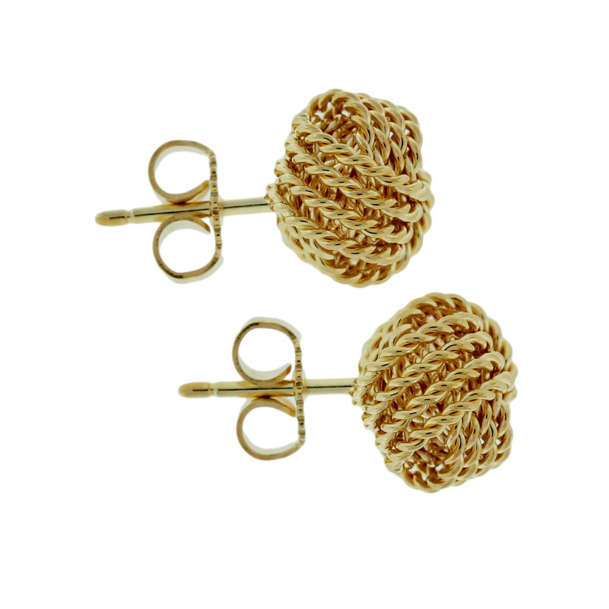 tiffany gold knot earrings