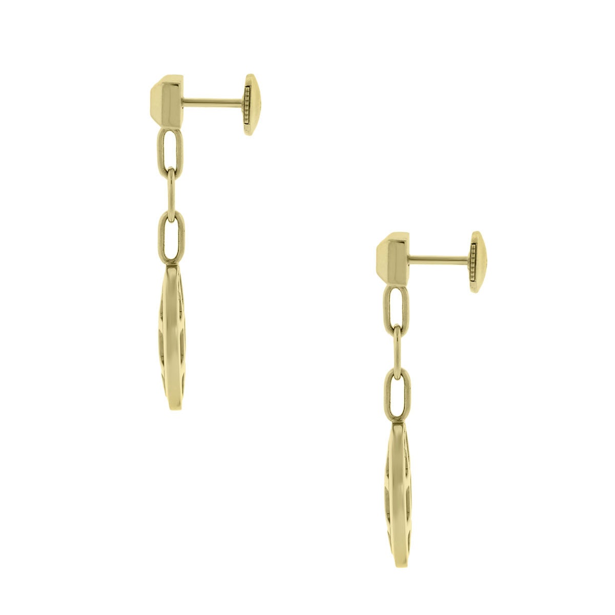 Cartier Pasha Diamond Gold Dangle Earrings