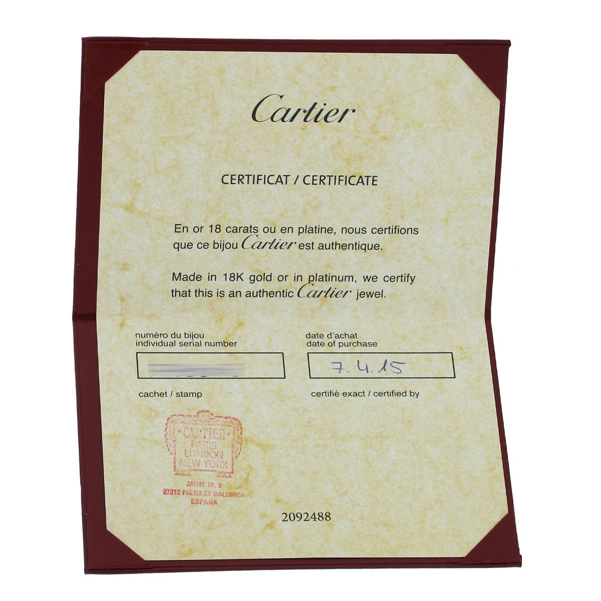 Women's Cartier LOVE Elongated Gold Pendant