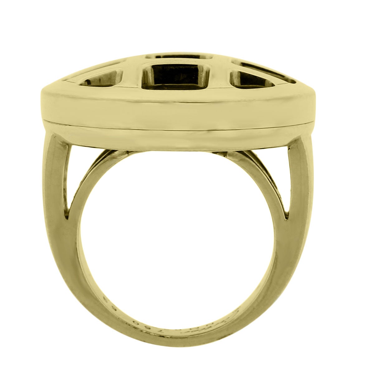 Brand: Cartier
Style : Pasha Yellow Gold Multi Gemstone Ring
Material: 18k Yellow Gold
Gemstone Details: Multi semi-precious gemstones
Ring Measurements: 1.06