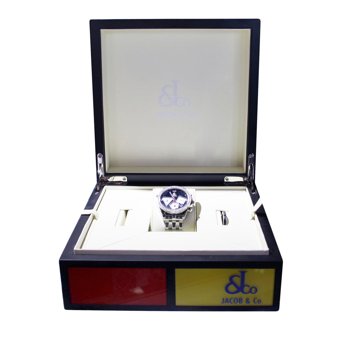 Jacob & Co. Stainless Steel Diamond Bezel Chronograph Automatic Wristwatch 2
