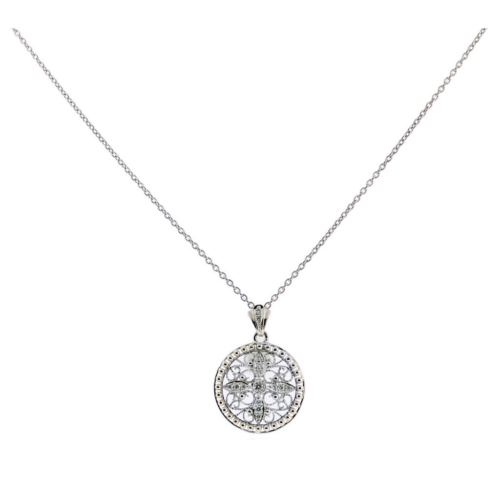 Roberto Coin Diamond Gold Cross Necklace