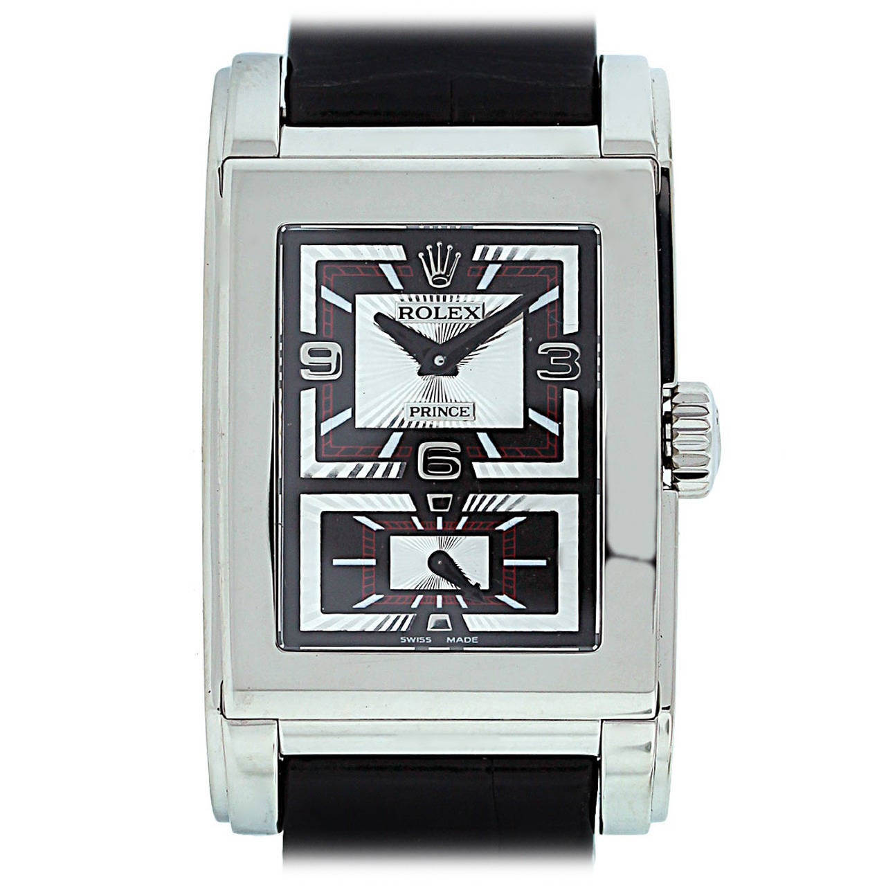 Rolex White Gold Cellini Prince Automatic Wristwatch Ref 5443/9