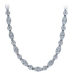 Tiffany & Co. Swing Collection Platinum and Diamond 24" Necklace