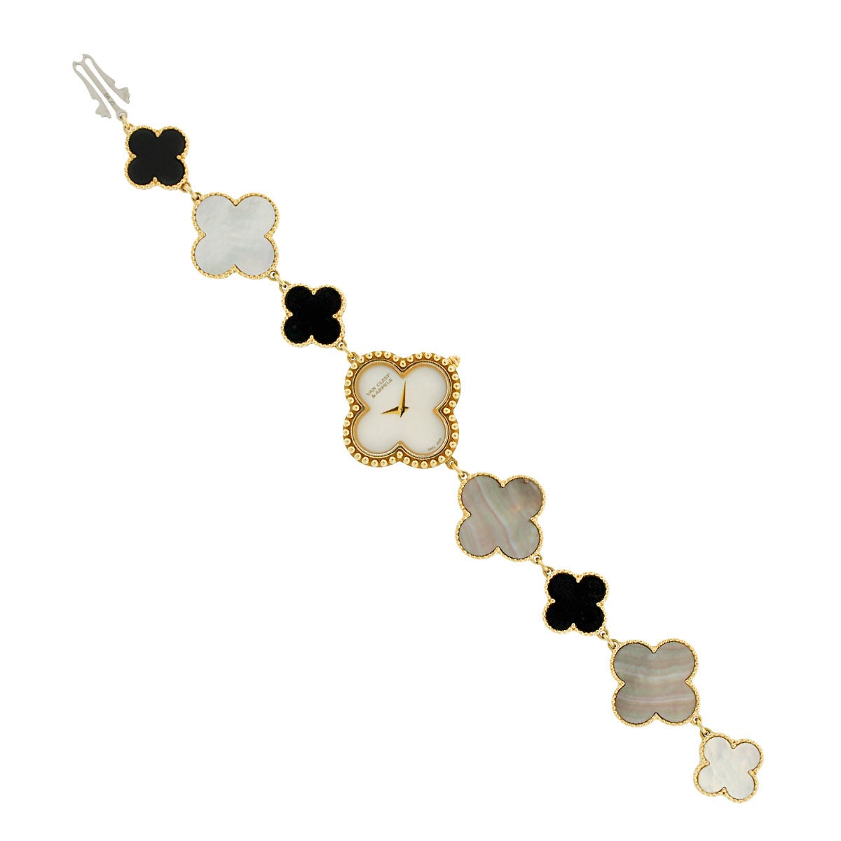 Designer: Van Cleef & Arpels
Model: Van Cleef & Arpels Vintage Alhambra Bracelet Watch
MPN: VCARO40P00
Serial Number: 