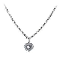 Chopard Floating Diamond Gold Heart Necklace