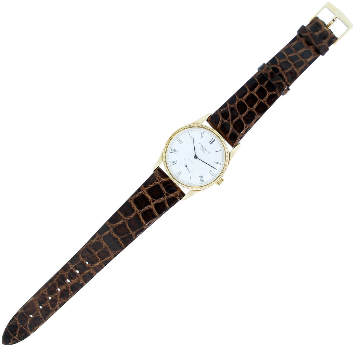 Women's Patek Philippe Yellow Gold Calatrava Wristwatch Ref 3796 D
