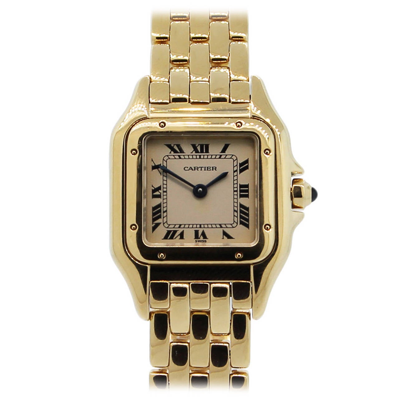 Cartier Lady's Yellow Gold Panthere Quartz Wristwatch