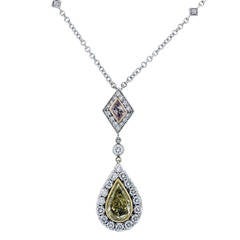 Christopher Designs Diamond Three Color Gold Necklace