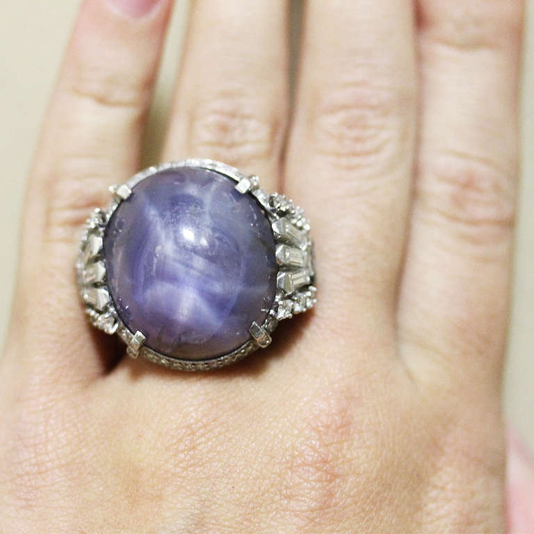 antique star sapphire ring