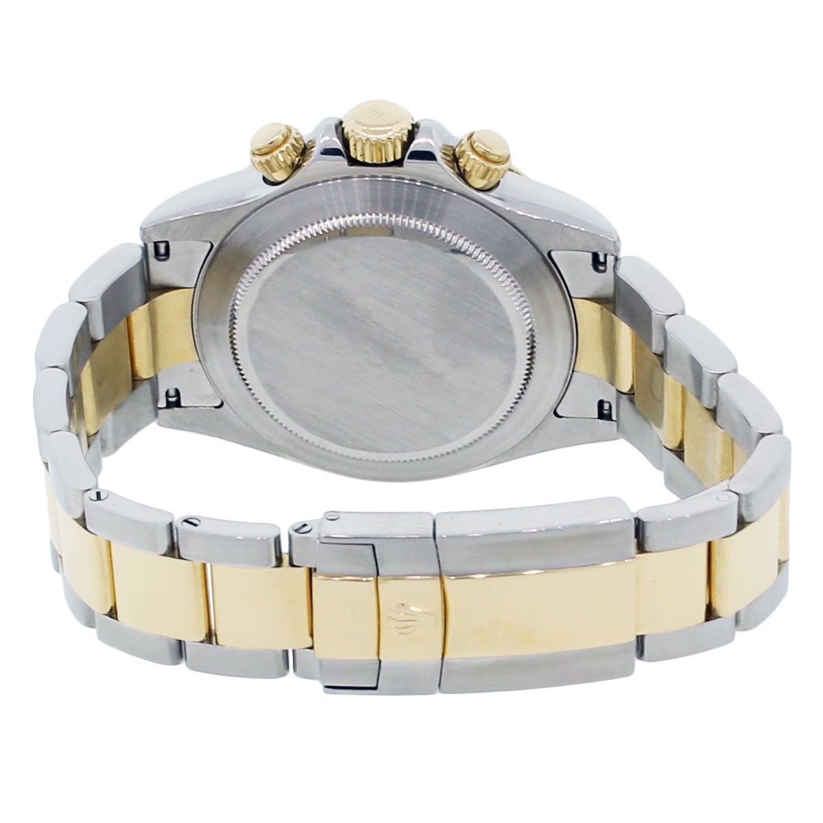 Women's or Men's Rolex Yellow Gold Stainless Steel Daytona Automatic Wristwatch Ref 116523