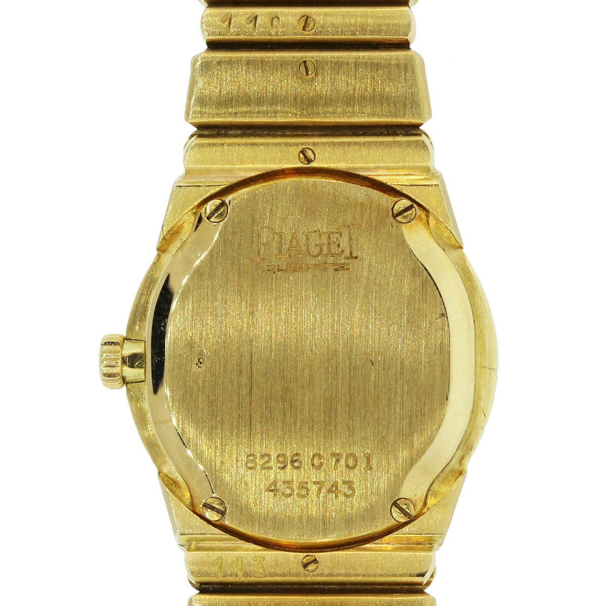Piaget Yellow Gold Polo Diamond Bezel Quartz Wristwatch Ref 8296 1