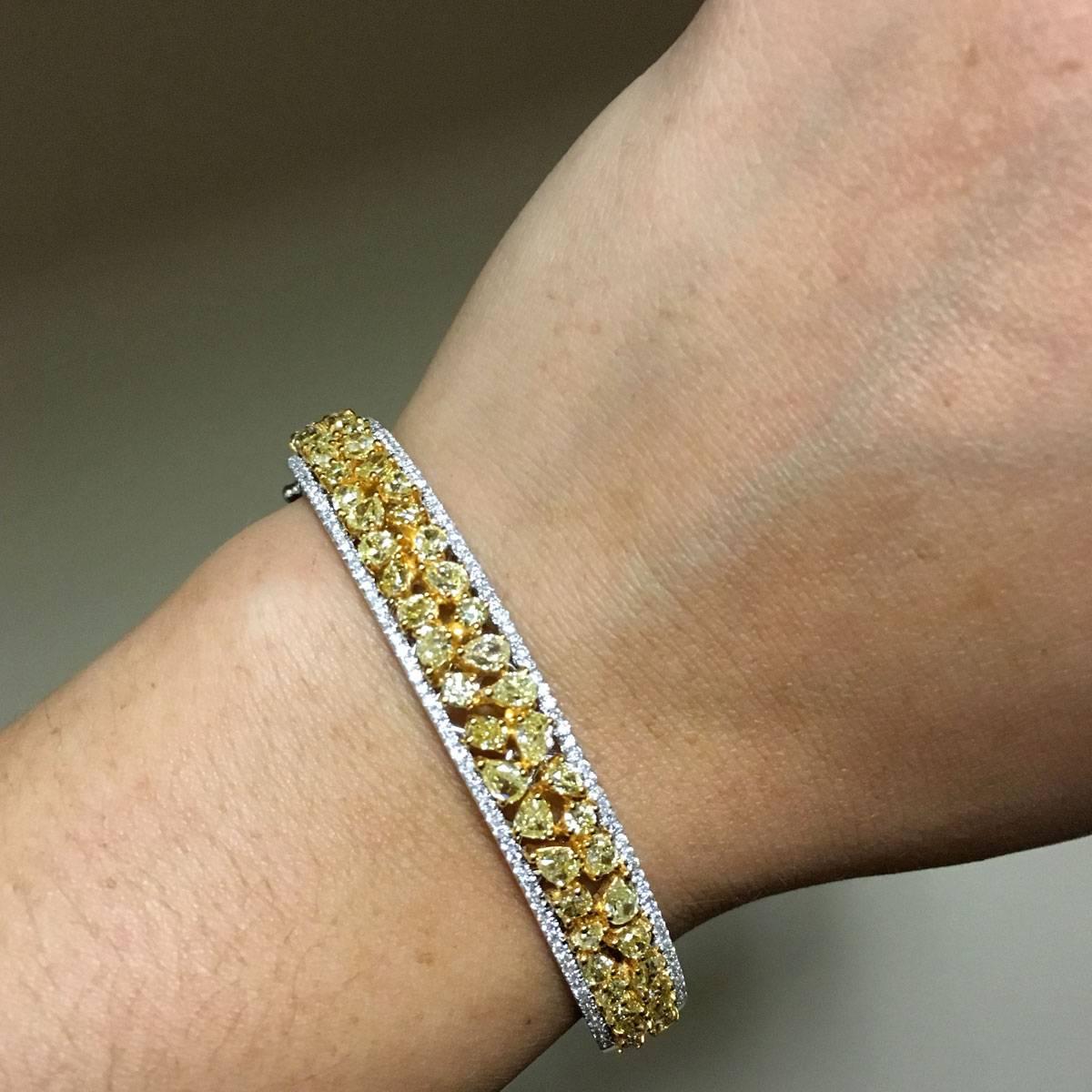 yellow diamond bracelets