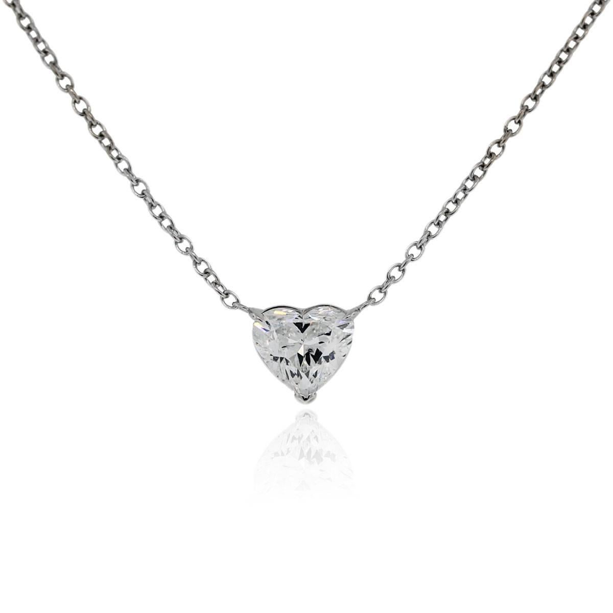 14k White Gold 2.05ct GIA Cert. Heart Brilliant Diamond Pendant Necklace
Material: 14k White Gold
Diamond Details: 2.05ct Heart Brilliant GIA Certified Diamond. Diamond is F in color and SI2 in clarity.
Measurements: 7.71 x 8.78 x 5.24mm
Total