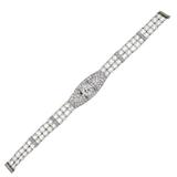 Bracelet en platine avec perles et diamants de 3,58 carats
