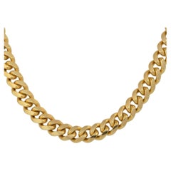 Cuban Link 8 Millimeter 24-Zoll 14-Karat Kette in Miami, auf Lager