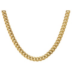 Catena Miami Cuban Link 6 Millimetri 24 Pollici 14 Carati In magazzino