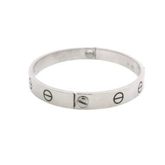 Bracciale Cartier Love in oro bianco 18 carati, modello classico, misura 16 - Solo bracciale