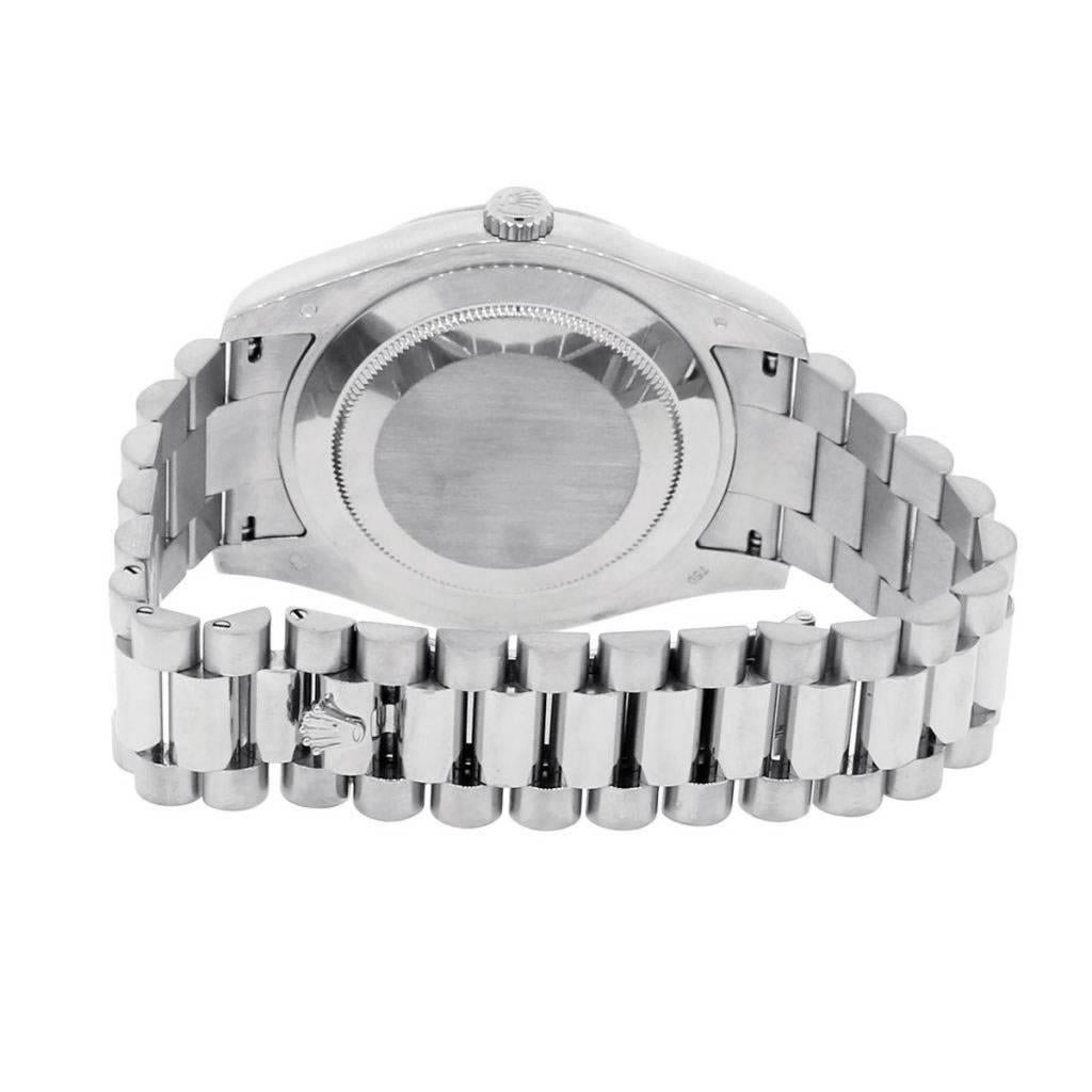 rolex day date silber schwarz