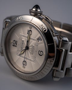 Cartier Pasha Silver Dial Skeleton Back 38mm Watch