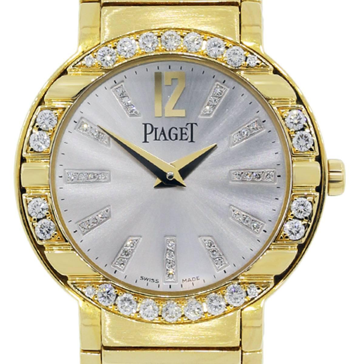 Piaget Lady's Yellow Gold Diamond Bezel Quartz Polo Wristwatch