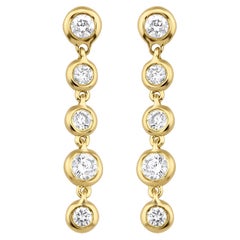 Orecchini di diamanti con castone