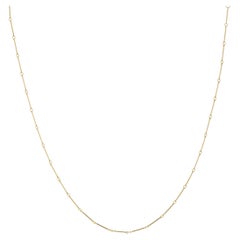 18k Yellow Gold Bar Chain Necklace by Love Zoelle, 15.5" Length
