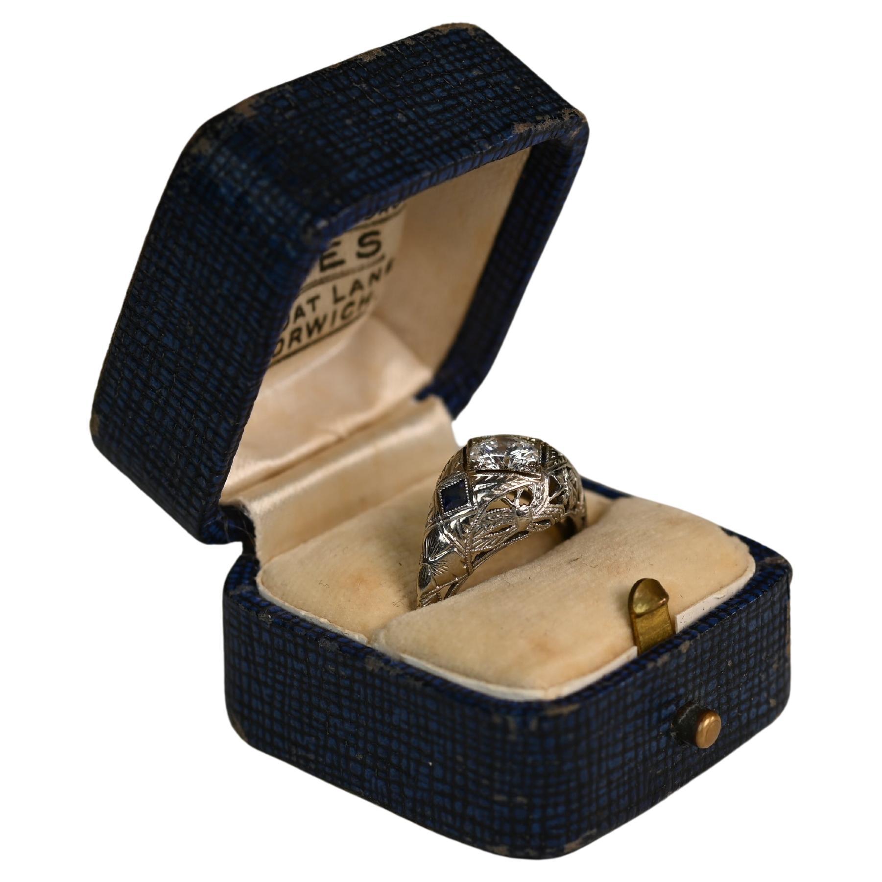 Verlobungsring mit rundem Diamanten im Brillantschliff ( ca. 0,60 Karat)